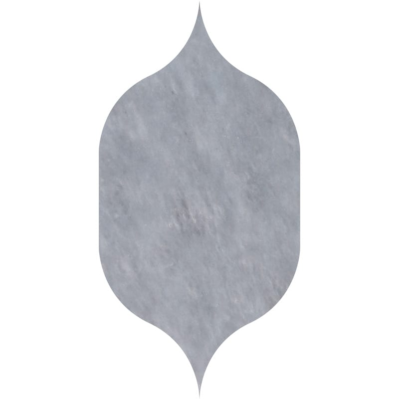 Allure Light Polished Gothic Arabesque Marble Waterjet Decos 4 7/8x8 13/16