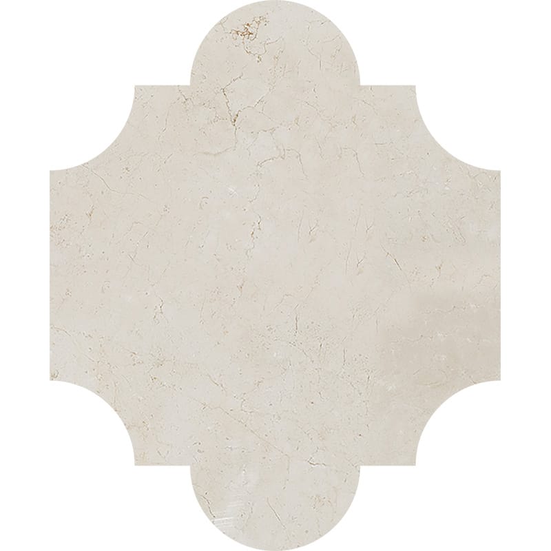 products     by collection     crema marfil marble  Crema Marfil Polished San Felipe Marble Waterjet Decos 8x9 3/4