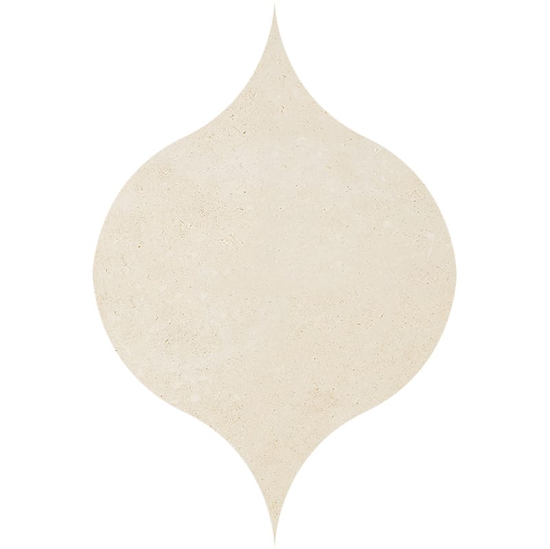 Casablanca Honed Winter Leaf Limestone Waterjet Decos 4 7/8x6 13/16