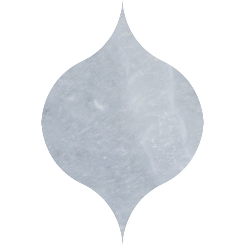 Allure Light Honed Winter Leaf Marble Waterjet Decos 4 7/8x6 13/16
