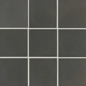 Celine 4" x 4" Matte Porcelain Floor & Wall Tile in Black