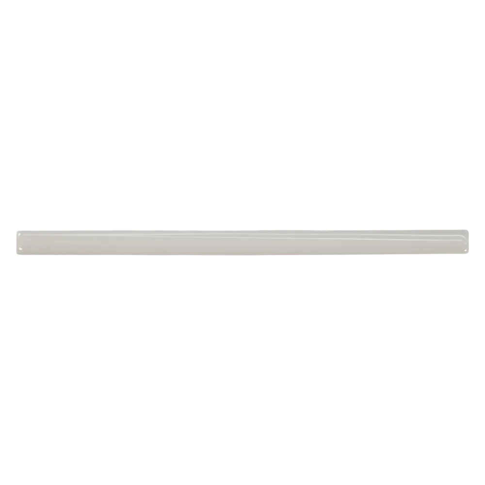 Marin 0.5" x 12" Jolly Miter Edge Ceramic Trim in Pebble Gray