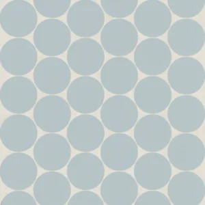 Marin 2" Penny Round Matte Porcelain Mosaic in Misty Blue