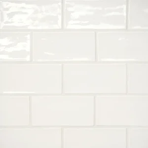 Marin 2.5" x 5" Ceramic Wall Tile in Pearl White