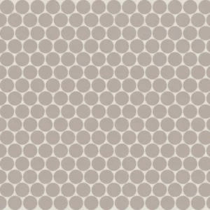 Marin 3/4" Penny Round Matte Porcelain Mosaic in Coastal Cliff