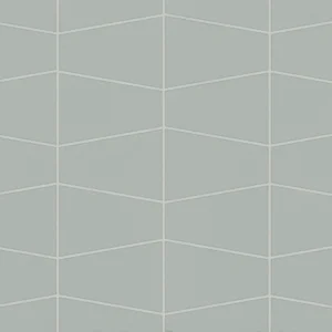 Marin Trapezoid Matte Porcelain Mosaic in Aloe Green
