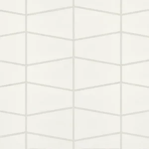 Marin Trapezoid Matte Porcelain Mosaic in Pearl White