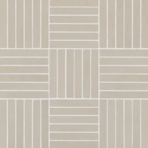 Sahara .5" x 4" Matte Crosshatch Porcelain Mosaic Tile in Grey