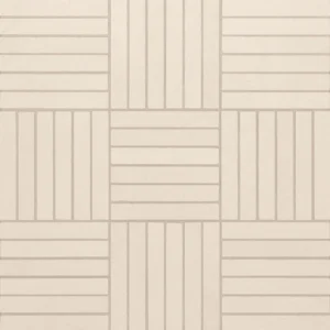 Sahara .5" x 4" Matte Crosshatch Porcelain Mosaic Tile in White