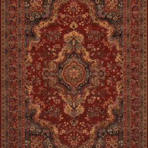 Old World Classics Kerman Medallion  Burgundy