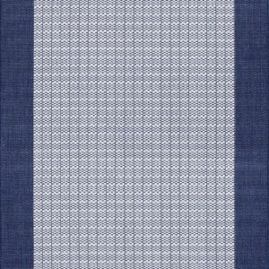 Recife Checkered Field  Ivory-Indigo