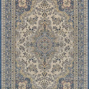 Old World Classics Floral Tabriz  Alabaster-Powder Blue