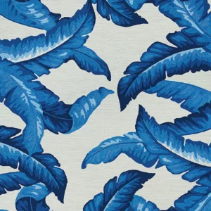 Covington Palm Leaves  Blue