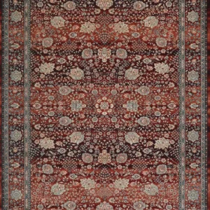 Kashimar Floral Vase  Rust