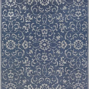 Monte Carlo Summer Vines  Navy-Ivory