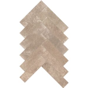 Beige Herringbone Mosaic Matte