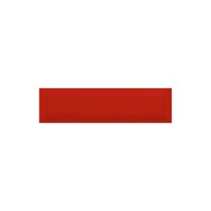 Red 3X12 Bevel Glossy