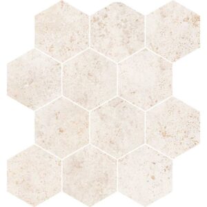 Tivoli Bianco Hexagon Mosaic Matte