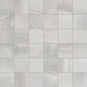 Akoya Silver Matte Mosaic 12 x 12