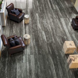 I-Travertini Black Glossy 24 x 48