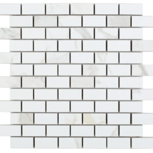 Malaysia Calacatta Dorado Matte Brick Mosaic 12 x 12