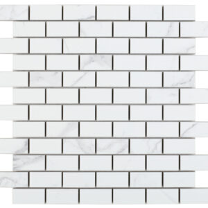 Malaysia Carrara Pre Matte Brick Mosaic 12 x 12