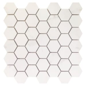 Trilogy Calacatta White Soft 2 x 2 Hexagon 12 x 12